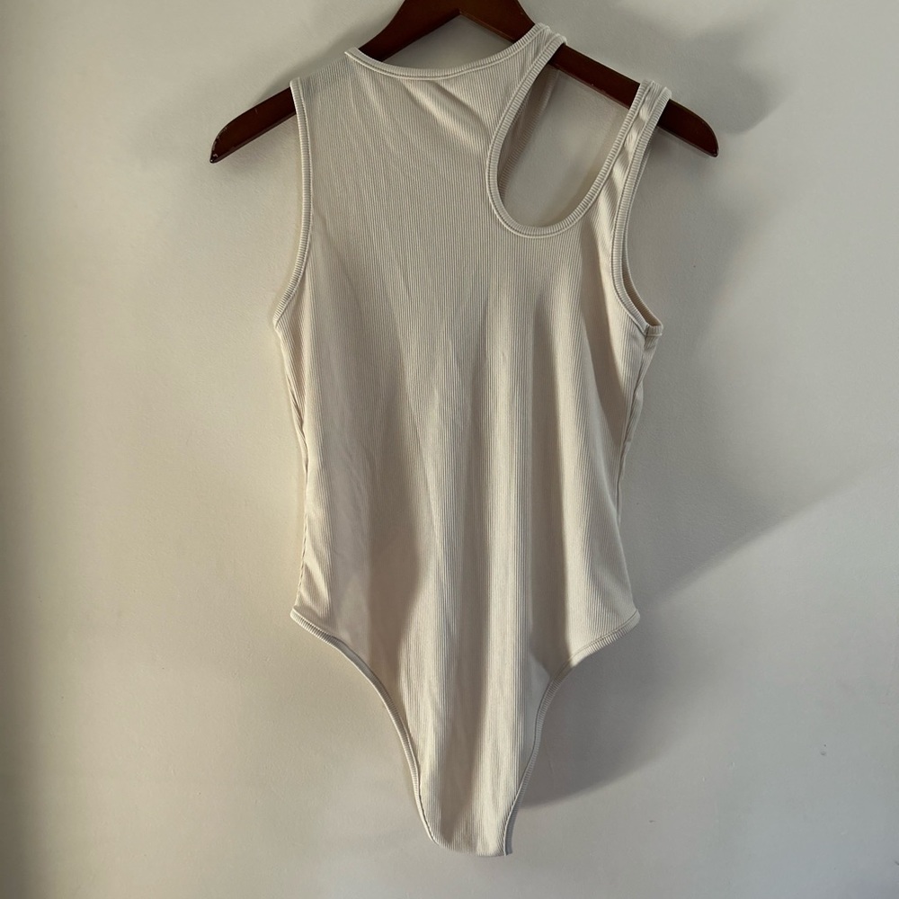 Shein Ribbed Cutout Body Suit - Picture 3 of 3